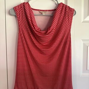 Banana Republic Red Geometric Women's Blouse